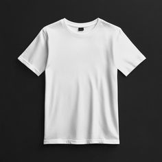 Basic Cotton T-shirt With Sublimation Print, Basic Short Sleeve Shirt With Sublimation Print, Basic Crew Neck Shirt With Sublimation Print, White T Shirt Mockup, White Backround, Wimpy Kid, T Shirt Png, T Shirt Mockup, Shirt Png