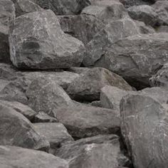 large rocks piled together on the ground