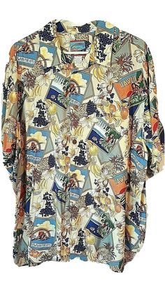 an image of a shirt that is very colorful and has many different designs on it