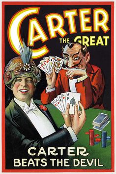 an old paperback book with two men playing cards on the front and one man smiling