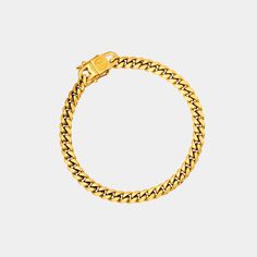 (6mm) Miami Cuban Link Bracelet - Gold - Marcozo Classic Cuban Link Chain Bracelet For Everyday, Classic Cuban Link Chunky Chain Bracelet, Classic Chunky Cuban Link Chain Bracelet, Classic Chunky Chain Bracelet, Classic Gold Cuban Link Chunky Chain Bracelet, Classic Cuban Link Bracelet With Chunky Chain, Classic Cuban Link Bracelet With Chunky Chain For Everyday, Classic Chunky Link Chain Bracelet, Classic Chunky Chain Link Bracelets