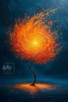 Textured Canvas Art Colorful, Cool Abstract Paintings, Motion Painting, Fire Tree, Landscape Art Quilts, Landscape Art Painting, Modern Art Paintings, Diy Canvas Art Painting, Abstract Canvas Painting