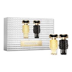 Fame Eau de Parfum and Fame Parfum Mini Duo Gift Set - FAME EDP X PARFUM MINI DUO SETIncludesFame Eau de Parfum Miniature (0.14 oz)Fame Parfum Miniature (0.14 oz)Fragrance FamilySweet FloralKey NotesFame Eau de Parfum: Top Notes- Mango, Mandarin, Heart Notes- Jasmine, Incense, Base Notes- Sandalwood, VanillaFame Parfum: Top Notes- Mango, Jasmine, Heart Notes- Bergamot, Oakmoss Base Notes- Musk, Incense - Fame Eau de Parfum and Fame Parfum Mini Duo Gift Set Mini Perfumes Collection, Dior Mini Perfume Set, Mini Perfume Set, Fame By Paco Rabanne, Paco Rabanne Pure Xs For Her, Jasmine Incense, Fragrance Set, Heart Notes, Fragrance Gift