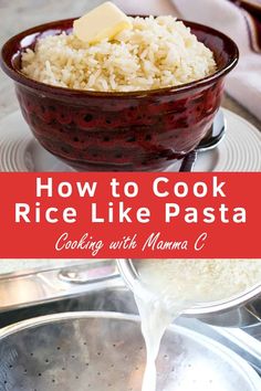 how to cook rice like pasta cooking with moma c is an easy and delicious recipe