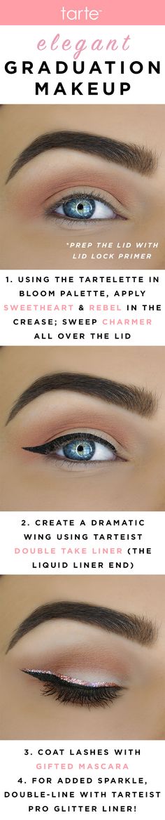 Catfish Tutorial, Graduation Makeup Tutorial, Tarte Products, Hairstyles Graduation, Eye Shadow Tutorial, Nude Eye Makeup, Shadow Tutorial