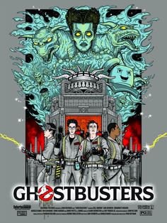 a movie poster for the ghostbusters