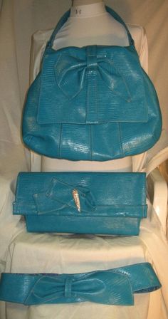 Turquoise Envelope/Clutch Handbag Elegant Turquoise Leather Bag, Elegant Turquoise Bag For Formal Occasions, Elegant Turquoise Shoulder Bag For Shopping, Elegant Turquoise Bag With Removable Pouch, Elegant Turquoise Tote Shoulder Bag, Turquoise Rectangular Evening Shoulder Bag, Turquoise Rectangular Shoulder Bag For Evening, Elegant Sophisticated, Stamp Printing