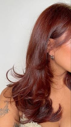 Wine Hair, Cute Hairstyle, Auburn Hair, Dye My Hair, Hair Inspiration Color