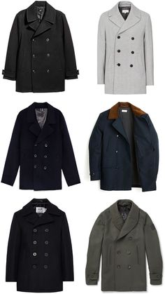 Men's Peacoats, Pea Coat Men, Men Peacoat, Winter Coats Men, Mens Peacoat, Mens Dress Coats, Men Winter Coat, Capsule Wardrobe Men, Winter Coat Men