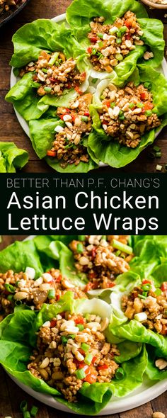 Asian Chicken Lettuce Wraps, Asian Lettuce Wraps, Breakfast Low Carb, Lettuce Cups, Asian Chicken, Diet Vegetarian