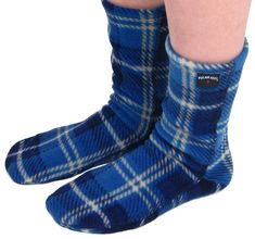 For those of you with extra-wide feet and calves, or circulation and/or pressure issues--these are your new favourite socks! (But if that's not you, then please shop our regular or nonskid socks for the best fit.) We've added 5% Spandex to our cozy Flannel print fleece to make socks that are SUPER STRETCHY. As in, REALLY stretchy. This fabric has 4-way stretch so you will finally have warm feet and enjoy fleecy softness with no discomfort. Choose regular (plain) soles or nonskid (grippy paws) so Fleece Socks, Bed Socks, Foot Socks, Comfy Socks, Tall Men, Blue Flannel, Kids Fleece, Cozy Flannel, Wool Socks