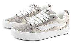 Vans Knu Skool 'Beige Grey' VN0009QCCNP Streetwear Fashion Shoes, Gray Shoe, Vans Grey, Gray Vans, Mens Work Shoes, Tenis Vans, Grey Vans, Shoes Beige, Expensive Shoes