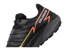 Upgrade your everyday style instantly by choosing the Salomon® Thundercross sneakers that offer optimal support all day. The shoes have a textile or synthetic upper, breathable textile lining, and cushioned Ortholite® footbed. The sneakers have a Quicklace® lacing system on the front for an adjustable fit..Brand lettering on the side..Round toe design..Aggressive 5mm lugged sole..Rubber outsole..Imported. Functional Lace-up Sneakers With Arch Support, Outdoor Running Shoes With Arch Support, Outdoor Synthetic Running Shoes With Arch Support, Synthetic Sneakers With Air Max Cushioning For Trail Running, Low-top Trail Running Sneakers With Arch Support, Trail Running Lace-up Sneakers With Air Cushioning, Black Trail Running Sneakers With Arch Support, Black Sneakers With Arch Support For Trail Running, Comfortable Outdoor Sneakers With Air Max Cushioning