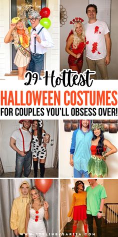 halloween costumes for couples Halloween Costumes Husband And Wife, Cheap Halloween Couple Costumes, Low Effort Halloween Costume Couple, Husband And Wife Costumes Halloween, Simple Costumes For Couples, Mario Couples Costumes, Homemade Costumes Couples, Up Couples Costume, Clever Costumes For Couples