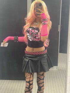 #scene #emo #scenecore #clothes #outfitidea Hot Pink Emo Outfit, Modern Scene Fashion, Y2k Scene Outfits, Pink Emo Outfits, Scene Queen Aesthetic, Scenecore Fashion, Scene Outfits 2000s, Scene Queen Outfit, Scene Outfits Aesthetic