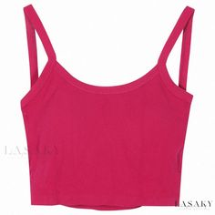 Lasaky - Dopamine Toddlers Sleeveless Top in Rose Red with Backless Design and Chest Pad, Perfect for Stylish Layering Lace Bandeau Top, Lace Bandeau, Backless Design, Bandeau Top, Casual Blouse, Chest Pad, Floral Lace, Workout Clothes, Red Roses