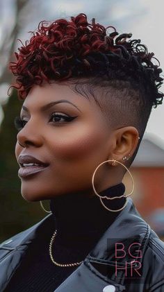 ©2024bghrocks-2 Fem Haircuts, Hair Cuts For Black Women, Pixie Hairstyles For Black Women, Short Black Natural Hairstyles, Black Girls Hair, Short Bleached Hair, Edgy Hairstyles, Black Hair Short Cuts, Short Shaved Hairstyles