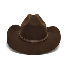 Unsure of what a Dropship item is? Click this link so you are fully informed prior to your purchase! Soft to the touch for comfortable wear, this 100X wool felt western style hat is a great choice. Featuring a center dent style crown and upturned side brims, this hat comes in both black and brown for your cowboy hat collection. Enjoy the high quality craftsmanship not only in the soft material, but also in the leather band with micro studs and bold stitching. Brown Cowboy Hat, Outback Hat, Mens Hats Fashion, Hat Stores, Hat Collection, Leather Hats, Studded Leather, Cowboy Hat