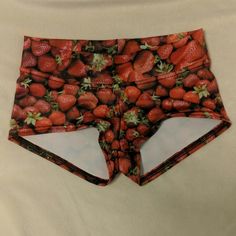 Brand New Without Tags. Never Worn, Only Tried On. Not Available For Purchase On Website Any More. Cute Fitted Bottoms With Built-in Shorts, Fitted Bottoms With Built-in Shorts In Cute Style, Cute Fitted Short Length Shorts, Cute Fitted Shorts, Fitted Strawberry Print Bottoms For Summer, Printed Fitted Shorts For Vacation, Cute Short Red Bottoms, Trendy Fitted Shorts For Vacation, Cute Short-length Red Bottoms