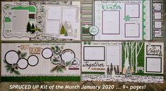 Winter is here with SPRUCED UP January's Kit of the Month - Lynn Como Christmas Layouts, Scrapbook Materials, Mini Scrapbook Albums, Winter Is Here, Winter Themed, Scrapbook Page Layouts, Close To My Heart