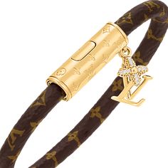 LOUIS VUITTON® - Lv Push Bracelet - Monogram Designer Key Chains, Louis Vuitton Bracelet Women, Lv Bracelet, Lv Jewelry, Classy Engagement Ring, Expensive Items, Luxury Bracelets, Louis Vuitton Bracelet, Gold Bracelets Stacked