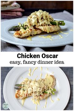 chicken oscar is an easy and tasty dinner idea that's ready in under 30 minutes