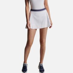 Peter Millar Women's Gabriela Swing Skort Golf Tennis In Slithering White Upf 50+ Size Xl. New With Tags! Features- Incredibly Lightweight Fabric, Four-Way Stretch, Moisture-Wicking, Sun Protection Upf 50+ Contrasting Elastic Waistband 89% Polyester, 11% Spandex Pull-On Construction Subtle Print Breathable Jersey Shortie Underneath With Pockets And Soft Silicone Beads On The Interior Side Legs To Keep The Shortie In Place Peter Millar Logo - Heat-Sealed On Right Hip Measurements Laying Flat - Wa Sporty Short Leg Tennis Skirt, Casual Bottoms With Contrast Trim, White Casual Bottoms With Contrast Trim, Casual White Bottoms With Contrast Trim, Summer Stretch Bottoms With Contrast Trim, White Bottoms With Contrast Trim For Spring, Sporty Tennis Skirt For Summer, Fitted White Tennis Skirt With Contrast Trim, White Fitted Tennis Skirt With Contrast Trim