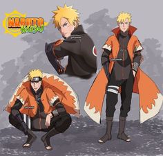 naruto cosplay from naruto the movie is shown in three different poses