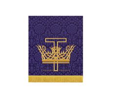 Advent Crown Cross Overlay Lectern Fall | Advent Tau Collection Pulpit Fall Fall Altar, Advent Crown, Cross Overlay, Luther Rose, Cross Shape, Gold Fringe, Inner Strength, A Cross, The Cross