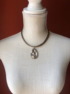 "~ Sterling Silver Teardrop Pendant on Multi-strand Gold Leather Necklace ~ 17 1/4\" long ~ Lobster Claw ~ .925 & Silpada Logo stamped ~ Excellent Condition Display Item" Silver Brass Teardrop Necklace, Elegant Multi-strand Sterling Silver Necklace, Sterling Silver Flower Bracelet, Silpada Necklace Retired, Luxury Sterling Silver Multi-strand Necklace, Silver Flower Bracelet, Vintage Multi-strand Metal Necklace, Silpada Jewelry, Braided Ring