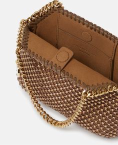 Luxury Chain Bag For Events, Luxury Tote Evening Bag With Chain Strap, Mesh Bags, Stella Mccartney Shoes, Mesh Tote Bag, Stella Mccartney Falabella, Bags Logo, Mini Tote Bag, Stella Mccartney Adidas