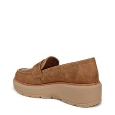 Platform wedge loafers for women built with our innovative sport technology. Tie Up Flats, Velvet Mules, Beaded Veils, Mule Flats, Casual Wedges, Bit Loafers, Wedge Loafers, Honey Brown, Casual Flat Shoes