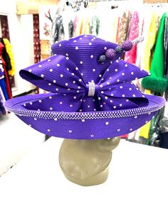 CUSTOM Bow HAT Wide Brim Hat with Rhinestones Can be made in other colors Estimated shipping time 2 weeks Wide Brim Hat With Rhinestones For Kentucky Derby, Short Brim Rhinestone Hat For Kentucky Derby, Rhinestone Short Brim Hat For Kentucky Derby, Kentucky Derby Rhinestone Hat With Short Brim, Fitted Hats With Rhinestones And Short Brim, Fitted Hat With Rhinestones And Short Brim, Rhinestone-embellished Short Brim Hat For Kentucky Derby, Rhinestone Fitted Hat For Kentucky Derby, Fitted Rhinestone Hat For Kentucky Derby