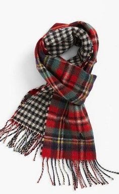 Preppy Scarf, Tartan Fashion, Preppy Fashion, Tartan Christmas, Reversible Scarf, Scottish Plaid, Plaid Shirts, St Moritz