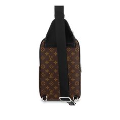 LOUIS VUITTON® - Avenue Slingbag - Monogram Noir Crossbody Bags In Monogram Canvas With Logo, Brown Business Bag With Logo, Designer Travel Shoulder Bag With Logo, Travel Shoulder Bag In Monogram Canvas With Logo, Designer Logo Shoulder Bag For Travel, Luxury Business Chest Bag Crossbody, Luxury Business Chest Bag With Adjustable Strap, Luxury Shoulder Chest Bag With Adjustable Strap, Luxury Travel Chest Bag With Adjustable Strap