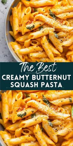 the best creamy butternut squash pasta recipe