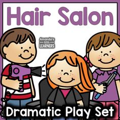 the hair salon dramatic play set