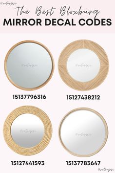 the best looking mirror decals for every room in your house, from round to oval