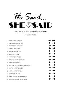 sheet music for he said she said