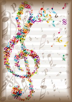 an abstract musical background with music notes and trebles royalty free stock images for