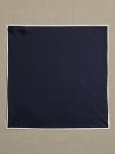 This refined pocket square is made from luxe silk for a pop of sheen color on your suit jacket.  Height: 13" (33cm) Width: 13" (33cm) Classic Rectangular Pocket Square For Formal Events, Elegant Blue Handkerchiefs For Business, Classic Rectangular Pocket Square For Formal Occasions, Blue Elegant Handkerchiefs For Business, Classic Rectangular Pocket Square For Business, Classic Silk Pocket Square For Business, Classic Blue Pocket Square For Business, Blue Classic Pocket Square For Business, Blue Rectangular Pocket Square For Formal Occasions