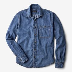 Embodying over a century of workwear legacy, this midweight 6 oz denim shirt is a product of the if it aint broke, dont fix it design school. Its washed to provide a worn-in feel from the first wear and cut at the perfect length to wear tucked or untucked. Throw in the traditional golden rod thread and a carpenter's pencil slot, and this denim button front is basically like a grail vintage shop find with a lot more life in it..View Foundry Denim Shirt by Line of Trade on our site for more info. Style Pantry, Golden Rod, Style Guru, Early Black Friday, Bespoke Post, More Life, Design School, Huge Sale, Denim Button Down