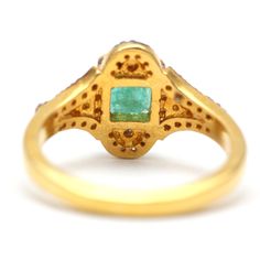 I have two beautiful gold vermeil emerald and diamond rings.Left - Ring A) Oval emerald 6x8mm. Ring size 7.25Right- Ring B) Square emerald 5.5x5.5mm/. Ring size 7.75.Layaway available Watch Cufflinks, Emerald Rings, Dream Ring, Yellow Diamond, Emerald Ring, Ring Size 7, Earring Necklace, Card Sizes, Gold Vermeil