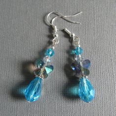 All earrings are made with hypoallergenic materials - nickel and lead free, premium beads and .925 sterling sliver hooks. Butterfly and blue glass beads. Nickel-free Blue Beaded Earrings As Gift, Nickel-free Blue Beaded Earrings For Gifts, Blue Nickel-free Teardrop Earrings For Party, Nickel-free Blue Teardrop Earrings For Party, Handmade Blue Teardrop Crystal Earrings, Blue Crystal Earrings With Dangling Beads For Gift, Blue Beaded Teardrop Earrings For Gift, Nickel-free Blue Beaded Sterling Silver Earrings, Blue Hypoallergenic Beaded Earrings As Gift