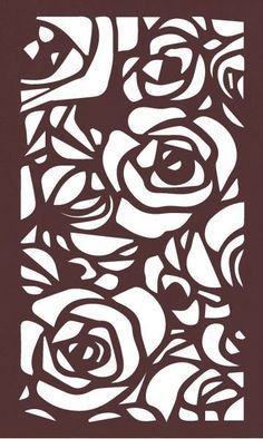 a paper cut out with roses on it