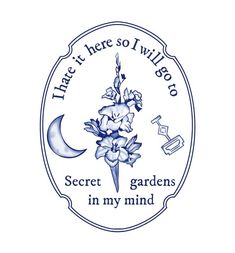 the logo for secret gardens in my mind