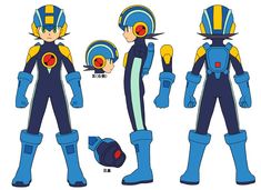 an image of a cartoon character that is in various poses and positions, including the headgear