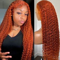 PRICES MAY VARY. 13x6 Ginger Lace Front Wigs Human Hair : 10a Brazilian Virgin Human Hair Lace Front Wig, 180% Density Full And Thick, 350 Ginger Lace Frontal Wig Gotten From Young Girls, Soft And Bouncy, Tangle-Free Without Shedding And Can Be Tended With A Hot Comb 13x6 Lace Front Wigs Human Hair Texture: Deep Wave Ginger Lace Front Wigs, Orange Colored Wigs Human Hair, Uses Swiss Hd Transparent Lace Color Melted Right Into Your Skin, Invisible, Breathable & Comfortable, Can Be Dyed ,Bleached, Ginger Wig Styles, Ginger Deep Wave Wig, Curly Ginger Wig, Wigs Orange, Hot Comb, Curly Lace Frontal, Human Hair Color, Christmas Board, Lace Front Wigs Human Hair