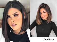 06 Corte de cabelo para rosto redondo Long bob Lob - Corte de Cabelo para Rosto Redondo 2023 - Veja mais de 60 modelos de cortes para rosto redondo Cabelo Plus Size, Long Bob, Fashion Makeup, Balayage, Makeup, Hair Styles, Hair