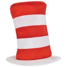 Stand tall and stand out in our Adjustable Cat in the Hat Top Hat. The iconic accessory boasts bold red and white stripes and a thin brim. The soft plush fabric makes it a comfortable choice for all-day wear whether you're attending a costume party celebrating Seuss or adding to your pretend play wardrobe. pbAdjustable Cat in the Hat Top Hat product details:-b-p ul li12.25in tall-li liOne size fits most-li liAges 6 and up-li liAdjustable-li liPolyester-li -ul pOfficially licensed Dr. Seuss product.-p Cat In The Hat Hat, Fancy Dress Halloween, Fancy Dress Halloween Costumes, Hat Outfit, Halloween Costume Accessories, Halloween Fancy Dress, Cat In The Hat, Dress Halloween Costume, Cat Hat